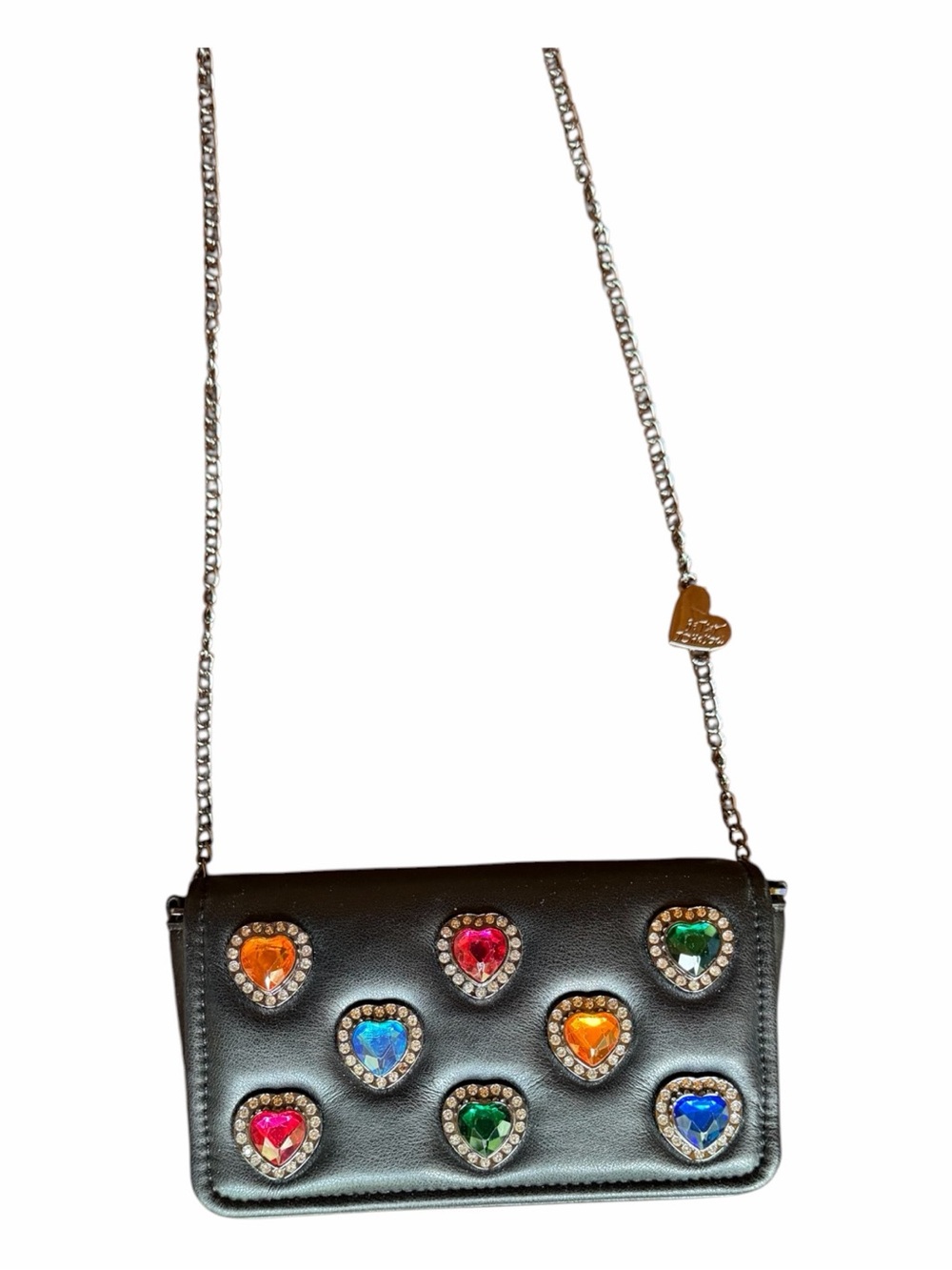 NWOT Betsey Johnson Rise to the Occasion Bejeweled Crossbody Bag - Picture 2 of 10